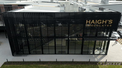 The new 18,000 square metre facility located in Salisbury South has been built to support the company’s ongoing expansion and plans for wider distribution. 
Source: Haigh's Chocolates