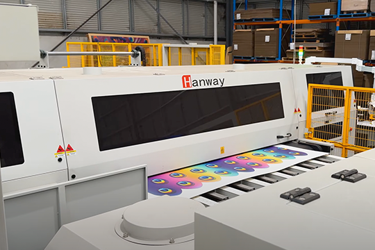 Hanway digital inkjet corrugated press: For high-quality, short to medium-run printing ideal for customised packaging