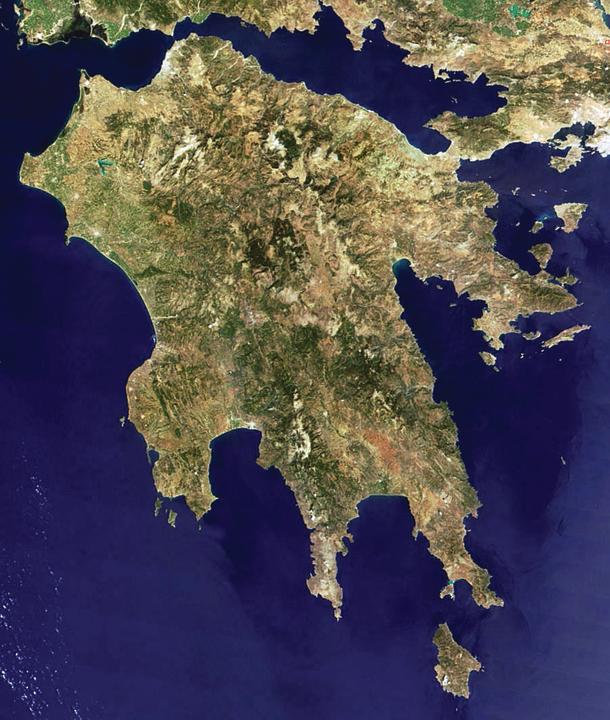 The Corinth isthmus.