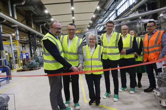 Johnson Controls ribbon cutting at Holme, Denmark.