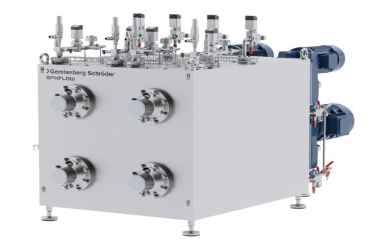 The Gerstenberg Schr&ouml;der Kombinator 250 scraped surface heat exchanger (SSHE).