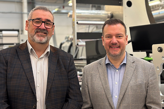 Global sales lead: Newly appointed sales and marketing director Rob Brown (r) with Lachlan Buirds, managing director at Edale