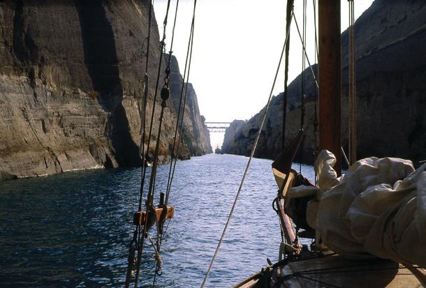 A canal transit onboard Laranda.