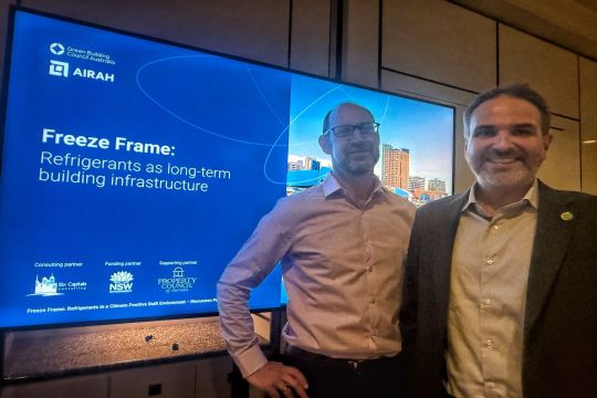 L to R: Mark Vender and Jorge Chapa at the launch.