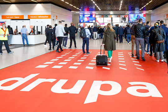 Showcase of printing solutions: drupa will bring together the international print and packaging community across all industrial processes
Credit: Messe Düsseldorf Constanze Tillmann