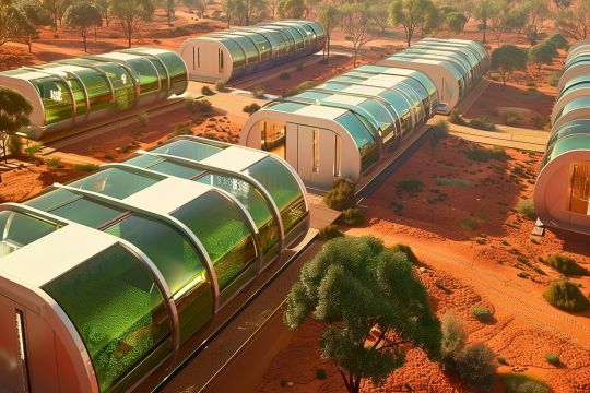 Prefabricated mining accommodation.