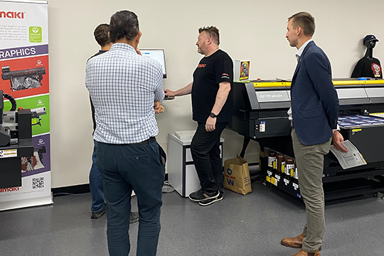 Kicking off the partnership: Mimaki Australia and Australian Graphic Servicing recently hosted a two-day Open Day in Melbourne