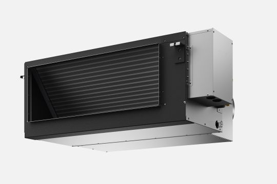 Split chassis design allows for easier installation.