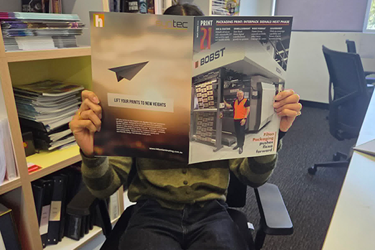 Hot off the press: The latest issue of Print21 has now hit desks around Australia and New Zealand