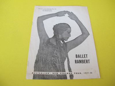 Ballet Rambert Programme Australian New Zealand Tour 1947