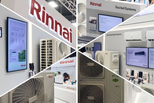 The stand will also showcase Rinnai&rsquo;s latest residential and commercial hot water technology.