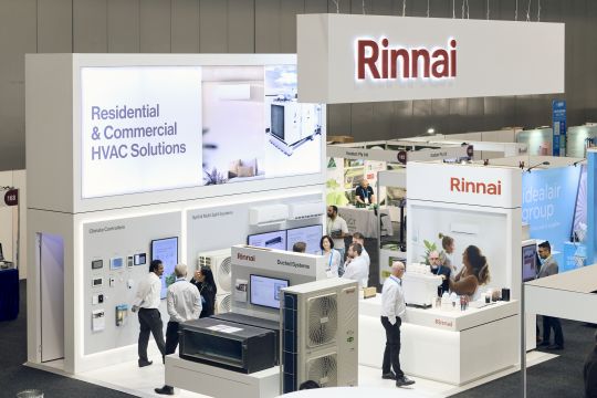 Rinnai had an impressive stand at ARBSQLD 2025.