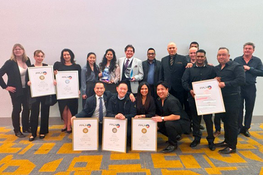 Team effort achieved 8 awards: Smiles all round for RollsPack's outstanding performance
