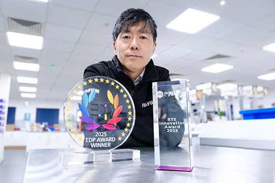 Recognised for innovation: Shota Suzuki, lead developer of Aquafuze