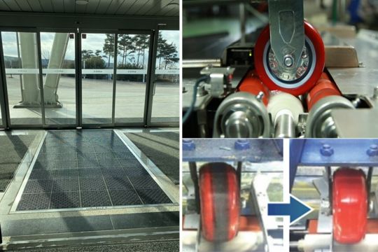 'SoleCheck', is an easy-to-install modular suction mat system.