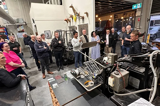 Technical showcase: Industry professionals joined LIA Victoria for an event at the multi-award-winning Taylor&rsquo;d Press in Melbourne