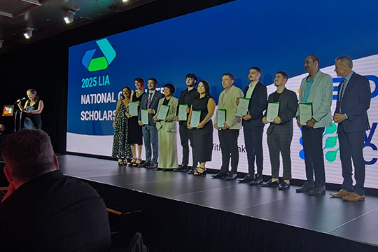 LIA Graduate of the Year Awards: The graduate finalists and award winners on stage