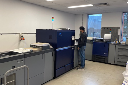 A full-service provider: Universal Apyproach recentl strengthened its digital printing capabilities with the installation of a Konica Minolta AccurioPress C14000