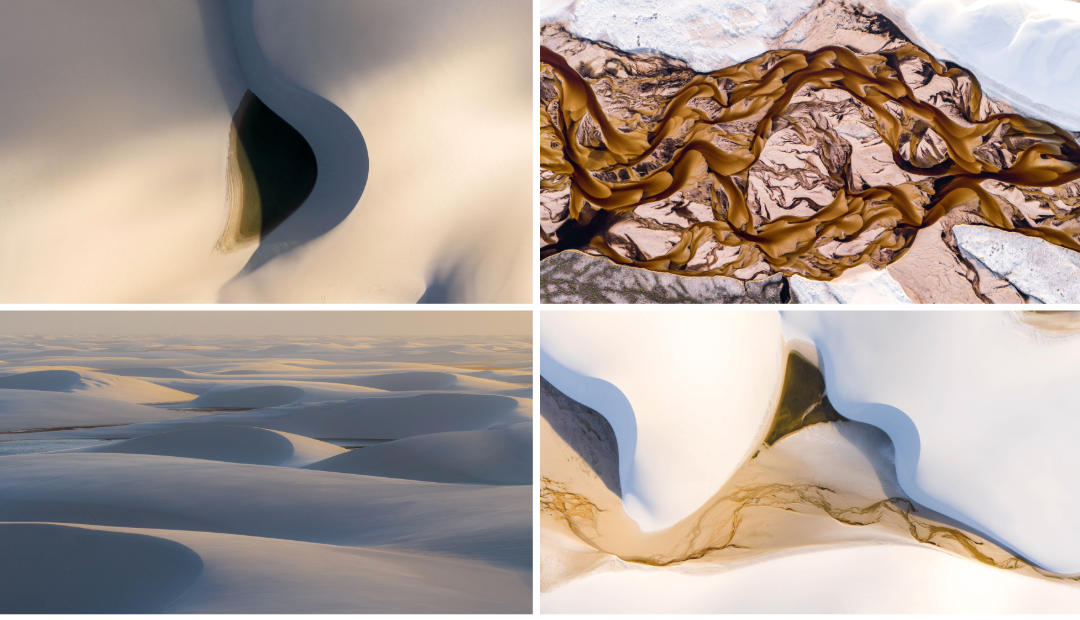 Aerial Category, Winner, Luke Mackenzie, Lençóis Maranhenses. For his Aerial category-winning series Lençóis Maranhenses, Luke flew above the UNESCO-listed national park in northern Brazil, a landscape he says was unlike anything he had seen before. Although partly a desert environment, the valleys between the dunes fill with freshwater lagoons during the rainy season, held in place by the impermeable rock beneath.