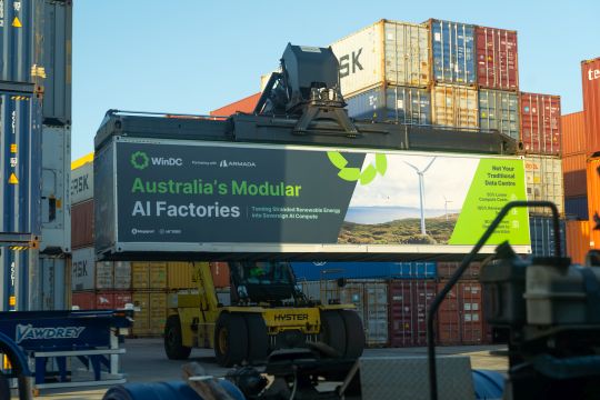 The units are shipping-container sized, ISO-conformant, and fully relocatable by truck.