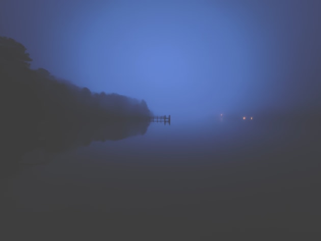 Martha Nance, United States, Photographer of the Year, Third Place. Foggy morning on the Corrotoman. Merry Point, Virginia, Shot on iPhone 15 Pro.