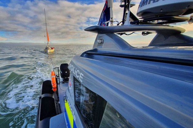 The yacht was spotted floating in the Channel (Image: PA)