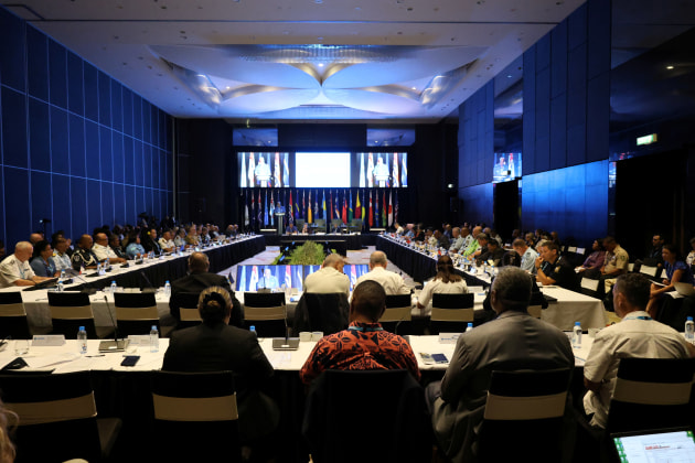 Pacific heads of military, law enforcement, customs and immigration at the Joint Heads of Pacific Security (JHoPS) meeting in Port Moresby, PNG on 19 March 2025. 

Credit: Defence