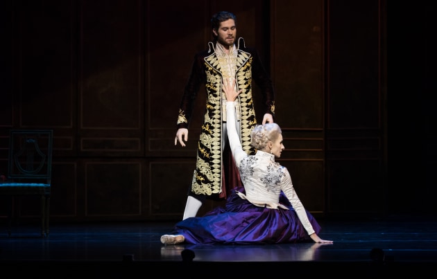 Laura Hidalgo and Alexander Idaszak in Dangerous Liaisons.
Photo: David Kelly