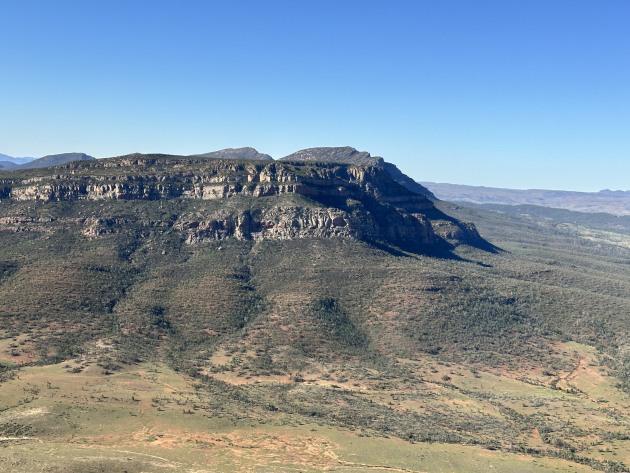 Rawnsley Bluff from the air.