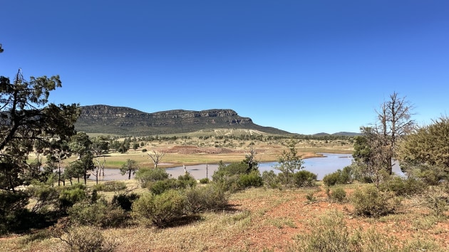 View of the bluff from Rawnsley Park Station.