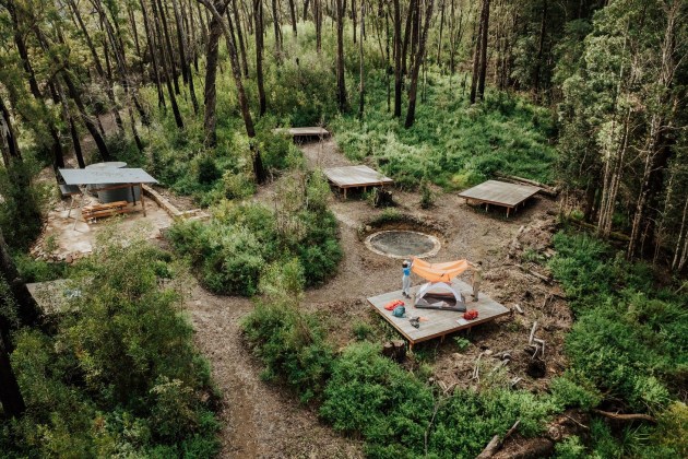 Yelgun Kyoomgun campground. DParsons/DCCEEW