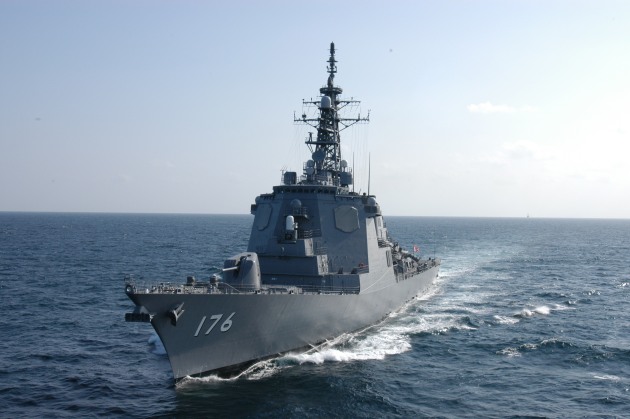 Kongō-class JS Chōkai guided missile destroyer.

Credit: Japan Maritime Self-Defense Force website