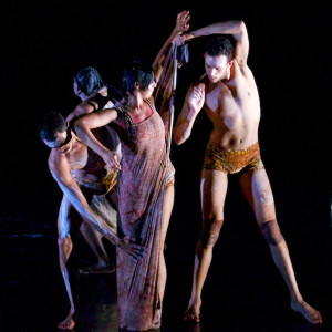 Imprint by Yolande Brown.  Foreground:  Jasmin Sheppard and Kaine Sultan Babij.  Photo:  Greg Barrett.