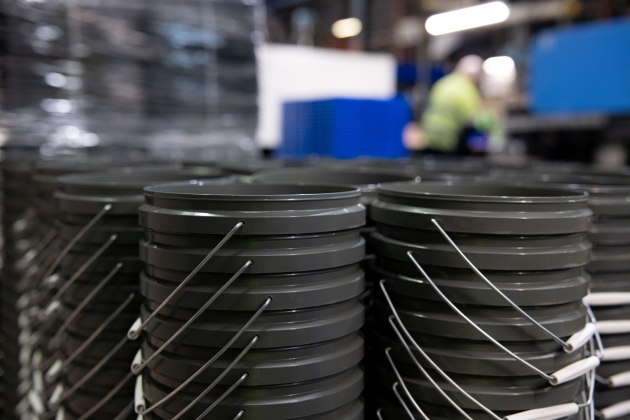 Rawspec transforms household waste into practical, high-performance products like pails.