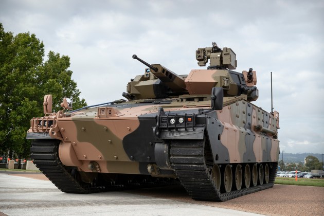 Hanwha Defence Australia Redback Infantry Fighting Vehicle at Russell Offices, Canberra.

Credit: Defence / Andrew Green