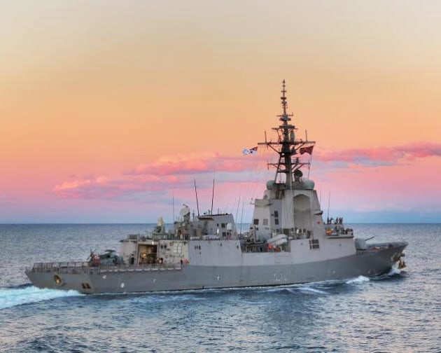 HMAS Sydney conducts a sail by the Gold Coast on the way back to its homeport of Sydney after a Regional Presence Deployment in the Indo-Pacific.

Credit: Defence