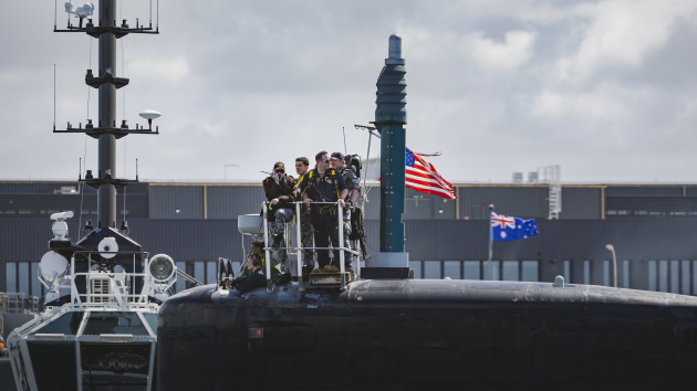 The Virginia-class fast-attack submarine USS Vermont (SSN 792) arrives at HMAS Stirling in Western Australia for a scheduled Submarine Maintenance Period (SMP), marking the first time Pearl Harbour Naval Shipyard and Intermediate Maintenance Facility will lead and execute SSN maintenance in Australia.

Credit: Defence / ABIS Jaxsen Shinners