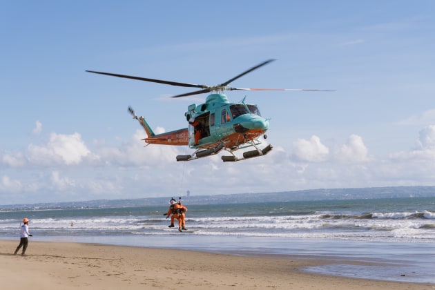 FINNS-supported Search & Rescue (SGI) helicopter. Image supplied.