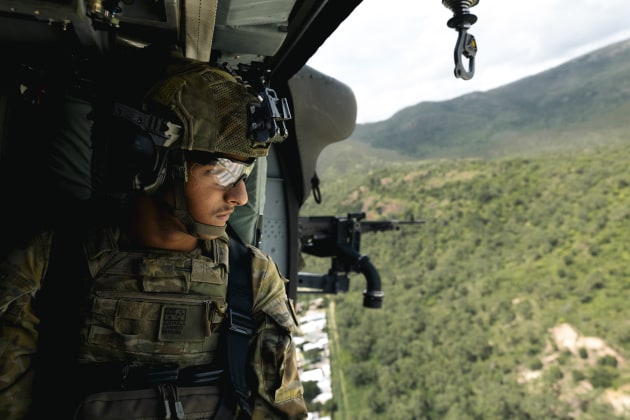 UH-60M Black Hawk helicopters from 16th Aviation Brigade have returned to Townsville for the second time in more than a decade, conducting a training exercise with soldiers from 1st Battalion, the Royal Australian Regiment.

Credit: CPL Riley Blennerhassett / Defence