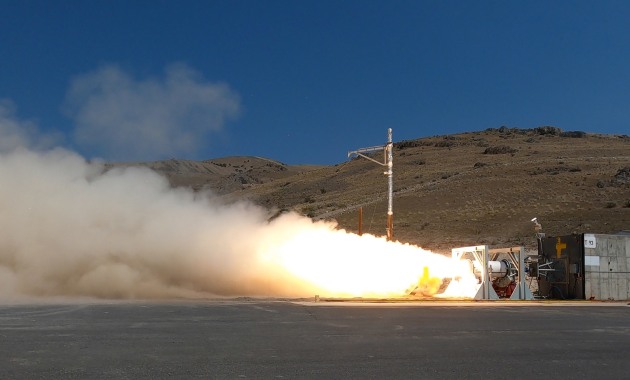 A US Navy Strategic Systems Programs test of the Second Stage Solid Rocket Motor (SRM) as part of the development of the Navy&rsquo;s CPS offensive hypersonic strike capability and the Army&rsquo;s Long Range Hypersonic Weapon (LRHW) program. 

Credit: US Navy