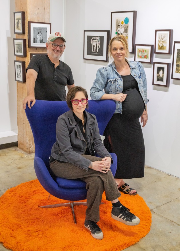 The A-Team – Brandon Gannon (Director of Operations and Education), Dr. Rotem Rozental (Executive Director & Chief Curator) & Janis McGavin (Director of Marketing & Social Media). Photo: Tim Levy