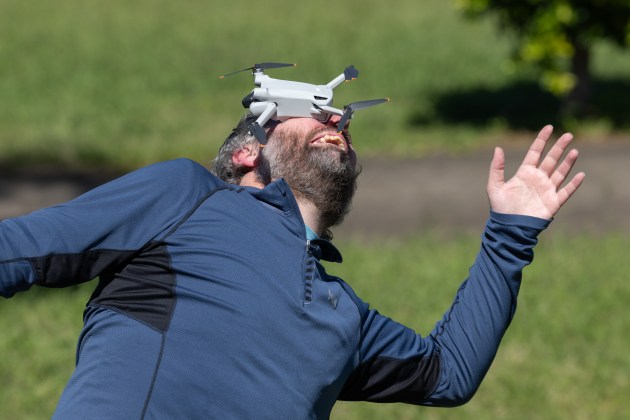 Being hit by a falling drone can mess you up. Image: Tim Levy