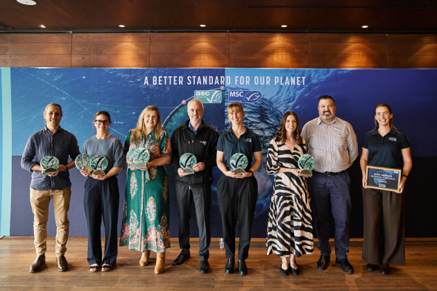 The Aquaculture Stewardship Council and Marine Stewardship Council have recognised farms, fisheries, retailers and individuals working to secure the long-term sustainability of Australia&rsquo;s seafood industry, at the 2026 Sustainable Seafood Awards.
Source: ASC/MSC