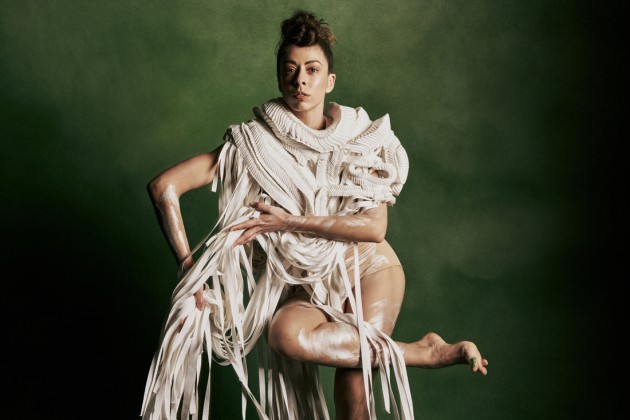 Bangarra Dance Theatre Artist Coutrney Radford in Flora (choreography by Frances Rings).
Photo: Pierre Toussaint, 2025.