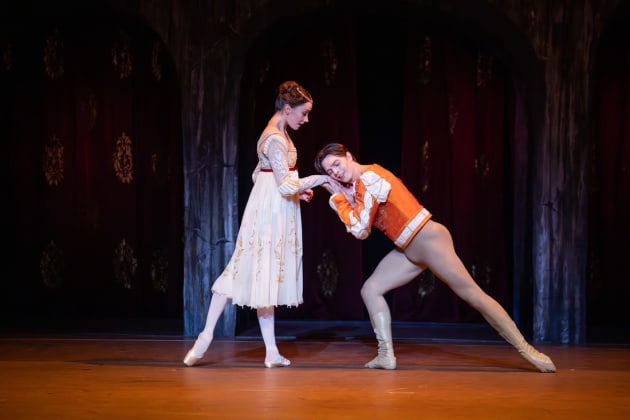 The Australian Ballet's Romeo and Juliet (John Cranko). Grace Carroll and Joseph Caley. Image by Daniel Boud