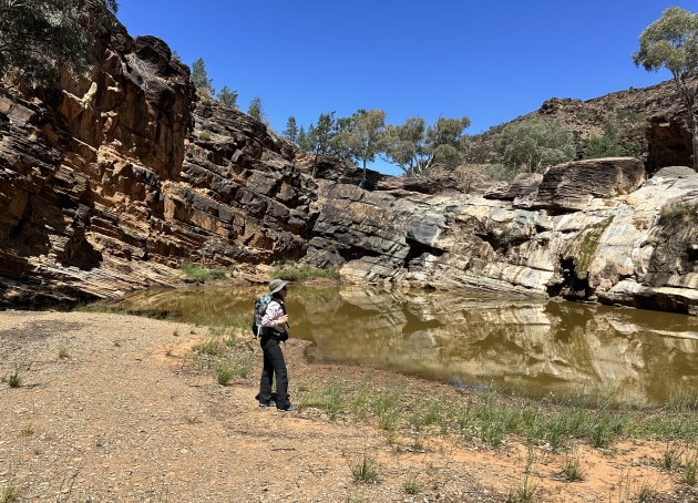 Reaching Blinman Pool.