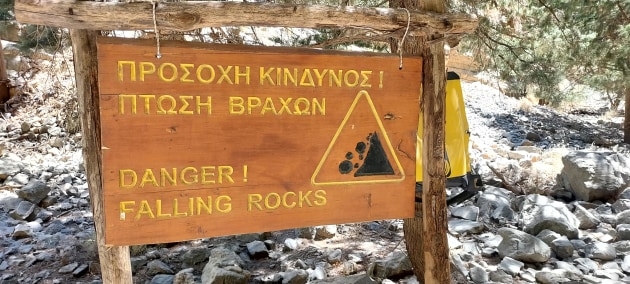 Pay attention to any danger signs.