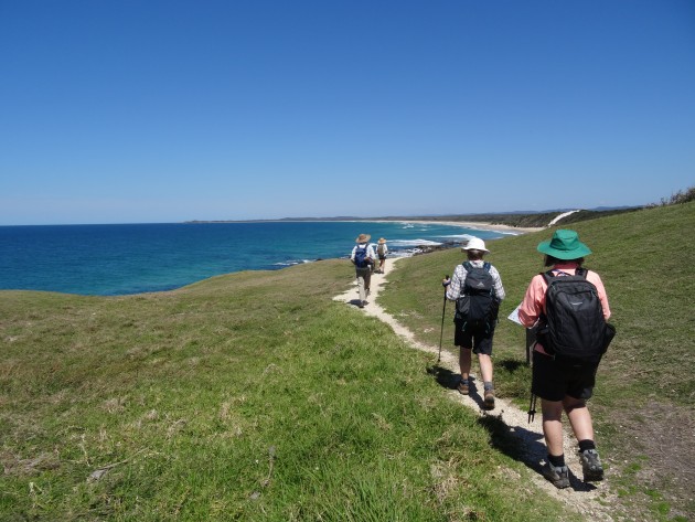 Setting out for Sandon on day two of the Yuraygir Coastal Walk.