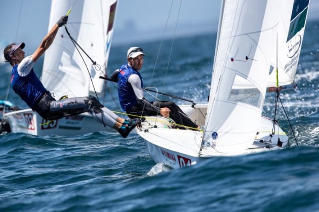 Mat Belcher and Will Ryan at the 470 Worlds 2019. Photo Junichi Hirai/BULKHEAD.