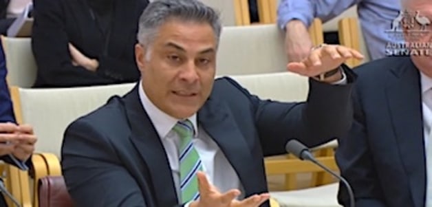 Ahmed Fahour, CEO Australia Post, at a Senate Committee hearing.